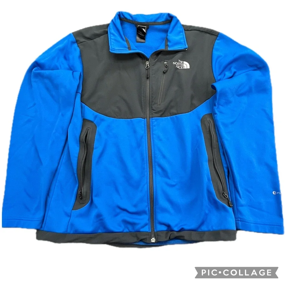 The North Face Men's Medium Blue Apex BionicFleece Jacket FlashDry Full‎ Zip